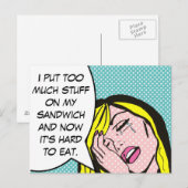 Postale Problèmes du premier monde Comic Book Carte postal (Devant / Derrière)