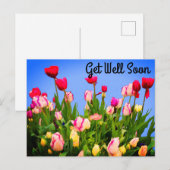 Postale Prompt rétablissement Divers Tulipes #3 Carte post (Devant / Derrière)