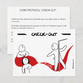 Postale Protocole Carte Core : Départ (Devant / Derrière)