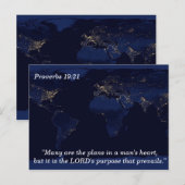 Postale Proverbes 19 21 Plans Écriture Carte mémoire (Devant / Derrière)