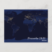 Postale Proverbes 19 21 Plans Écriture Carte mémoire (Dos)