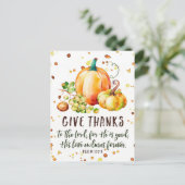 Postale Psaume 107:1, Carte de remerciement (Debout devant)