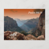 Postale Psaume 84:10 Carte de mémorisation des Écritures (Dos)