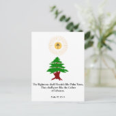 Postale Psaume 92:12-13 Cèdre du Liban Maronite carte post (Debout devant)