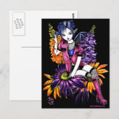 Postale Punk Pixie gothique Féerie Imaginaire carte postal (Devant / Derrière)