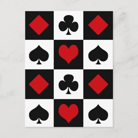 Postale Quatre costumes de carte (Devant)