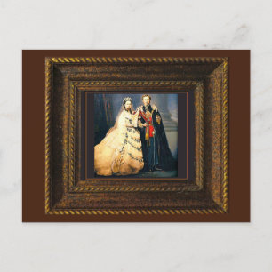 Postale Queen Victoria Portrait Mariage Imprimer carte pos