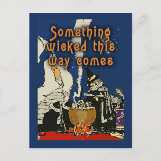 Postale Quelque Chose De Mal De Cette Façon Venait Carte (Devant)