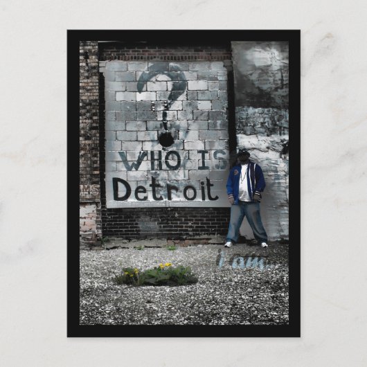 Postale Qui est Detroit (la carte postale) (Devant)