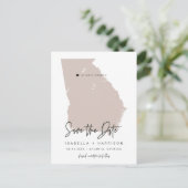 Postale QUINN- Georgia Carte Enregistrer la date Moveable  (Debout devant)