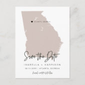 Postale QUINN- Georgia Carte Enregistrer la date Moveable  (Devant)