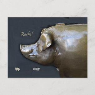 Postale RACHEL THE PIGGY BANK Calendrier 2016 Carte postal