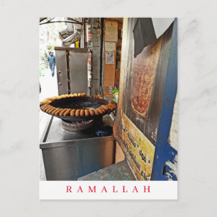 Postale Ramallah rue magasin d'alimentation vue carte post