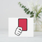 Postale Référence carte rouge (Debout devant)