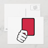 Postale Référence carte rouge (Devant / Derrière)