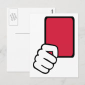 Postale Référence carte rouge (Devant / Derrière)