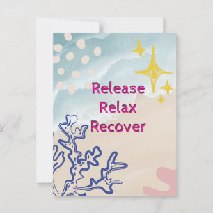 Postale Relax. Récupérer sur une carte plate