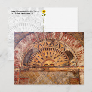 Postale Relief de soleil d'Ostie antique, Italie - carte p