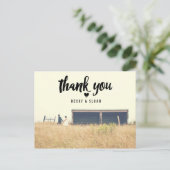Postale Remerciements | CARTE POST MERCI MARIAGE (Debout devant)