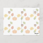 Postale Remerciements Pour Vous Carte De Jour D'Action De  (Dos)