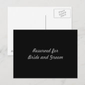 Postale Réservé pour la carte de mariée et de chambre (Devant / Derrière)