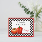 Postale Rétro carte italienne de recette pour que la jeune (Debout devant)