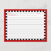 Postale Rétro carte italienne de recette pour que la jeune (Dos)