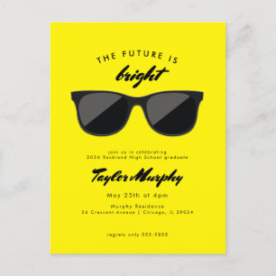 Postale Retro Graduation Party Future est une carte postal