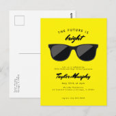 Postale Retro Graduation Party Future est une carte postal (Devant / Derrière)