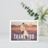 POSTALE RETRO VINTAGE | CARTE POST MERCI MARIAGE (Debout devant)