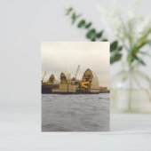 Postale River Thames Barrier London Construction Carte pos (Debout devant)