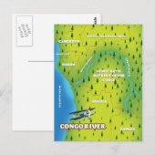 Postale Rivière Congo Belle carte vintage (Devant / Derrière)