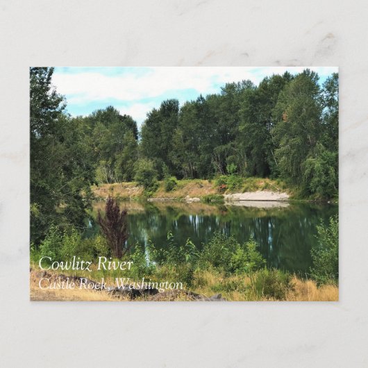 Postale Rivière Cowlitz, Castle Rock, Washington Carte pos (Devant)