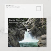 Postale Roaring River Falls, King's Canyon, CA Carte posta (Devant / Derrière)