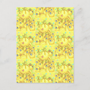 POSTALE ROCK N ROLL CHICK, CARTE POSTCARD PIT MOSH PRINTEM