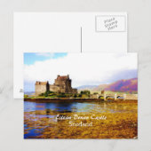 Postale Romantique Eilean Donan Castle, Écosse Carte posta (Devant / Derrière)