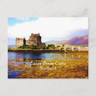 Postale Romantique Eilean Donan Castle, Écosse Carte posta