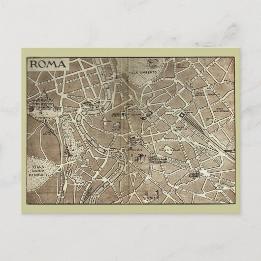 Postale Rome, Carte datant de la fin du 19ème siècle (Devant)