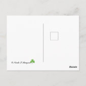 Postale Rose irlandais et anniversaire ! Carte (Dos)