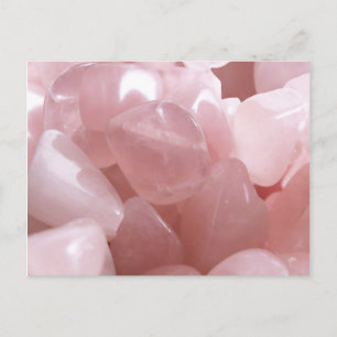 Postale Rose Quarts spirituel rose amour cristal carte pos