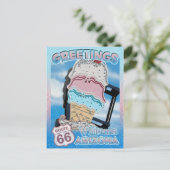 Postale Route 66 Voix de bienvenue Williams Arizona Carte  (Debout devant)