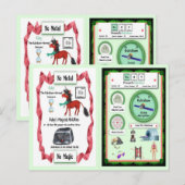 Postale Ruby - Rubidium Horn Carte de jeu Unicorn (Devant / Derrière)