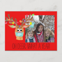 Rudolph, le Carte photo masqué des rennes faciaux