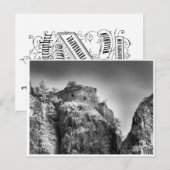 Postale Ruine foncée, carte Armoire (Devant / Derrière)