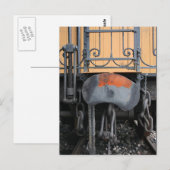 Postale Russe Buffer Vieux Train À Vapeur Le Mastrou Carte (Devant / Derrière)