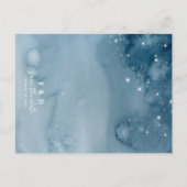 Postale Rustic Mountains Blue Budget Enregistrer la carte  (Dos)