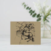 Postale Sagittarius Constellation Carte Engraving Hevelius (Debout devant)