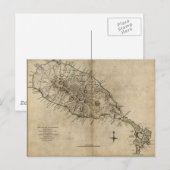 Postale Saint Christopher (Saint-Kitts), carte des Caraïbe (Devant / Derrière)
