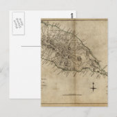 Postale Saint Christopher (Saint-Kitts), carte des Caraïbe (Devant / Derrière)