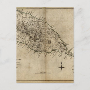 Postale Saint Christopher (Saint-Kitts), carte des Caraïbe